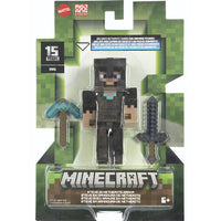 Steve in Netherite Armor 15th Anniversary Minecraft Action Figure 3"