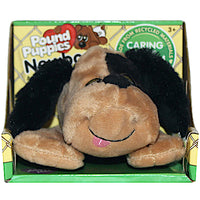 Pound Puppies Newborn Tan with Black Ears 7"