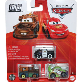 Disney Cars Diecast Mini Racers 3 Pack with Wingo