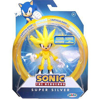 Super Silver Sonic the Hedgehog with White Emerald Action Figure 4"