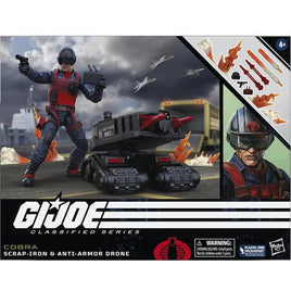 G.I. Joe Cobra Scrap-Iron & Anti Armor Drone Classified Series Action Figure 6"