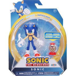 Sonic the Hedgehog with Super Ring Action Figure 4"