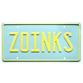 Scooby-Doo The Mystery Machine ZOINKS Metal Stamped Vanity License Plate