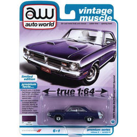 1971 Dodge Dart Swinger 340 Special Purple Auto World Diecast 1:64