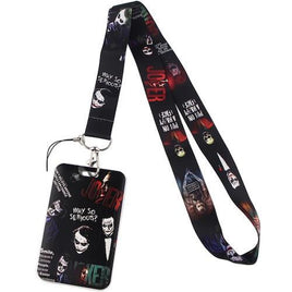 Joker "Why So Serious?"  18" Lanyard with Badge Holder