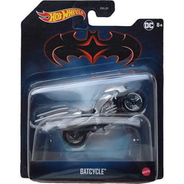 Silver Batcycle Batman Hot Wheels Diecast 1/50