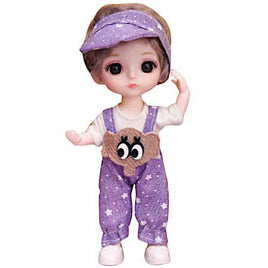 Aiko with Purple Overalls 6" Doll