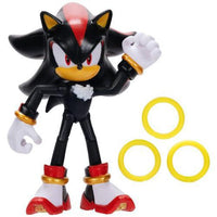 Shadow with Rings Sonic the Hedgehog Action Figure 4"