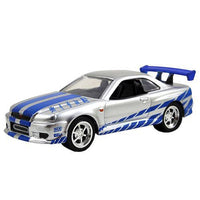 Fast & Furious Brian's Nissan Skyline GT-R BNR34 Jada Diecast 1/32