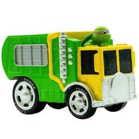 Donatello Teenage Mutant Ninja Turtles Diecast Shell Rider Garbage Truck