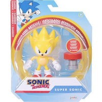 Sonic the Hedgehog Super Sonic with Spring Action Figure 4"