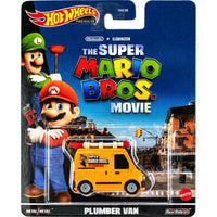 The Super Mario Movie Plumber Van Hot Wheels Premium Diecast 1/64