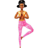 Yoga Barbie Made To Move Doll 10.5" (Pink Pants & Orange Shirt)