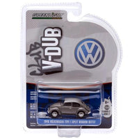 Club V-Dub 1940 Silver Volkswagen Type 1 Split Window Beetle Greenlight 1/64