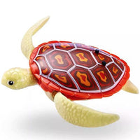 Robo Turtle Robotic Swimming Turtle Toy Orange 3"