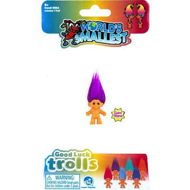 World's Smallest Good Luck Trolls Purple Hair 2.5"