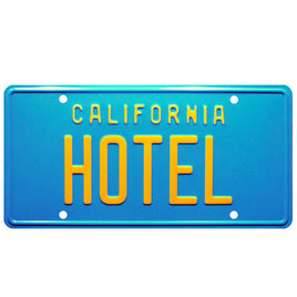 The Eagles "Hotel" California Metal Stamped Vanity License Plate