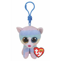 TY Beanie Babies Heather the Cat Backpack Clip 4" (Beanie Boos)