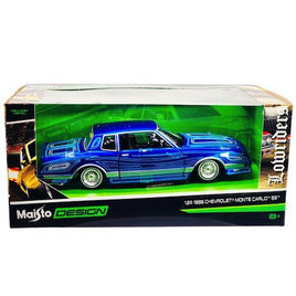 Maisto Design Lowriders 1986 Chevrolet Monte Carlo SS Candy Blue 1/24