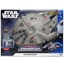 Star Wars Micro Galaxy Squadron Millennium Falcon 9" Large Vehicle & Figures