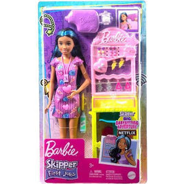 Barbie Toys, Skipper Doll And Ear-Piercer Set With Piercing Tool And Accessories, First Jobs