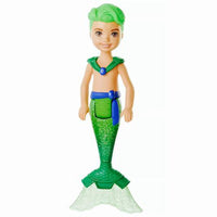 Green Male Mermaid Barbie Dreamtopia Chelsea Doll 5.5"