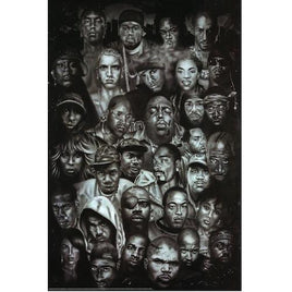 080 ROLLED - Legends of Rap and Hip Hop Poster 24x36 PE