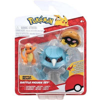 Charmander, Metang & Kabuto Pokemon Battle Feature Figure Set 3"