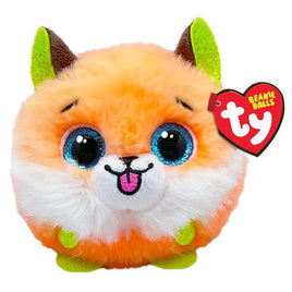 TY Beanie Babies Sherbet the Orange Fox 3" (Beanie Balls)