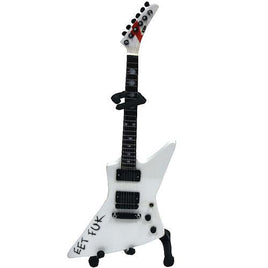 James Hetfield Metallica "EET FUK" Handmade Mini Guitar Model