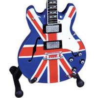 Noel Gallagher Union Jack Hollow Body Miniature Guitar Replica