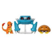 Charmander, Metang & Kabuto Pokemon Battle Feature Figure Set 3"