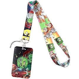 Rick and Morty 18" Lanyard with Badge Holder