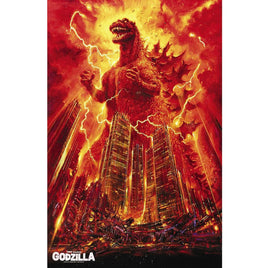 Burning Godzilla Poster 11x17 Framed PW