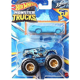 32 Degrees Monster Trucks with Crushed Diecast Car 1/64