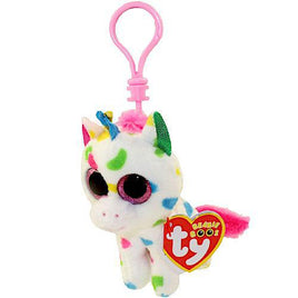 TY Beanie Babies Harmonie the Unicorn Backpack Clip 4" (Beanie Boos)