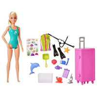 Barbie Marine Biologist Doll Blonde & Mobile Lab Playset 11"