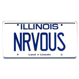 Ferris Bueller's Day Off Ferrari 250GT Spyder NRVOUS Metal Stamped Replica Prop License Plate