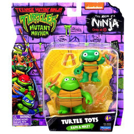 Turtle Tots Raph & Mikey Teenage Mutant Ninja Turtles Mutant Mayhem Action Figures 2 Pack