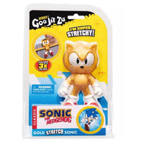 Gold Sonic the Hedgehog Heroes of Goo Jit Zu with Goo Filling Figure 4"