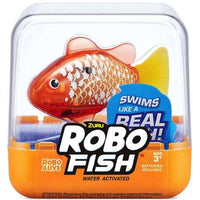 Robo Fish Robotic Swimming Fish Toy Orange & Gold 3"