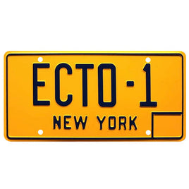 Ghostbusters Ectomobile ECTO-1 Metal Stamped Replica Prop License Plate