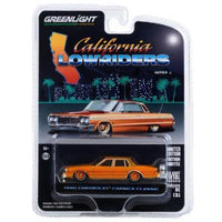 California Lowriders 1990 Orange Chevy Caprice Classic Greenlight 1/64 Series 2