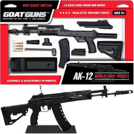 Goat Guns Miniature AK12 Black Diecast Toy 1:3 Scale