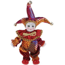 Carousel Connie Porcelain Face Clown 8"