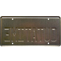 Back to the Future DeLorean Time Machine OUTATIME Metal Stamped Replica Prop License Plate