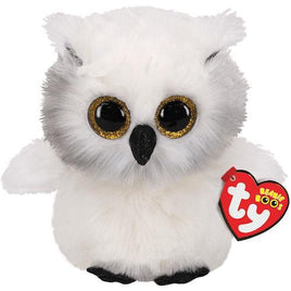 TY Beanie Babies Austin the White Owl 6" (Beanie Boo)