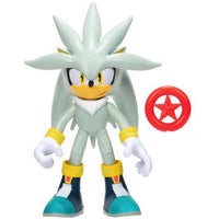 Silver with Red Star Ring Sonic the Hedgehog Action Figure 4"