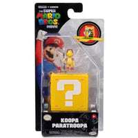 Nintendo The Super Mario Bros. Movie Koopa Paratroopa Mini Figure with Question Block 1.25"