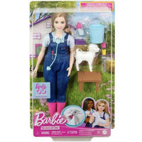 Barbie 65th Anniversary Careers Farm Vet Doll & 10 Accessories including Lamb With Moving Ears